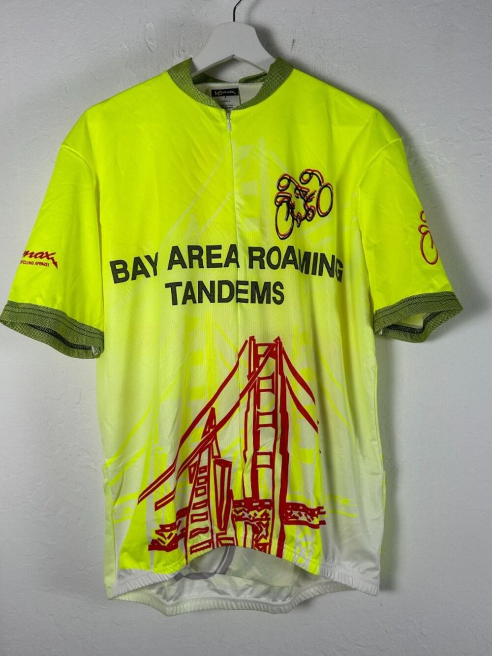 VoMax Bay Area Roaming Tandems XXL Cycling Jersey Graphic San Francisco Bridge